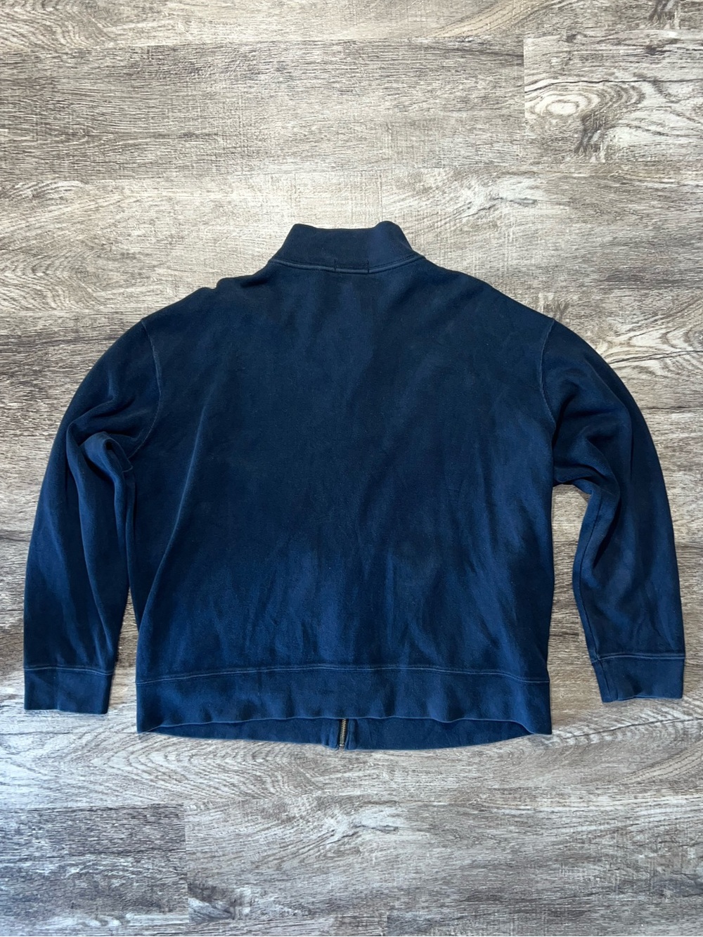 Polo Ralph Lauren Navy Blue Red Pony Full Zip Jacket Sweatshirt Men’s Size XL - Picture 2 of 4